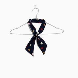 Madewell silk skinny bandana Navy